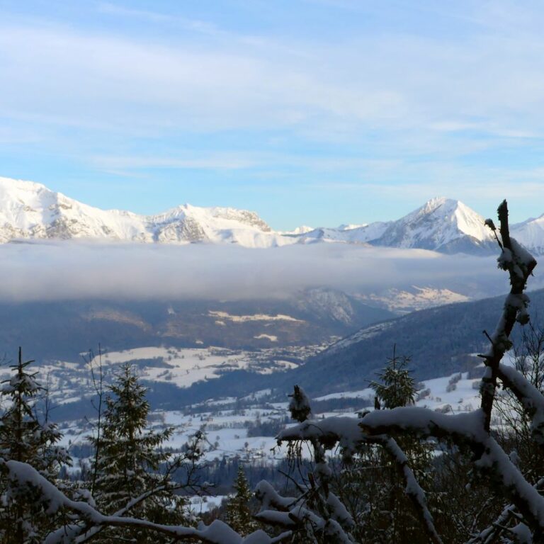 Raquette en Bauges- sommets des Bauges- Club alpin Ouest Lyonnais