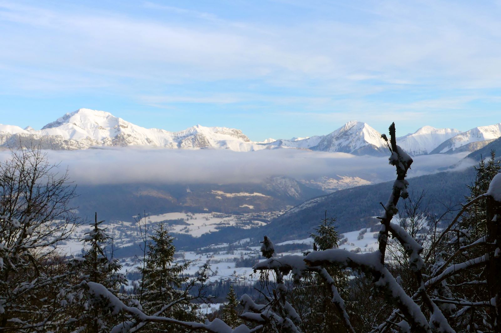 Raquette en Bauges- sommets des Bauges- Club alpin Ouest Lyonnais