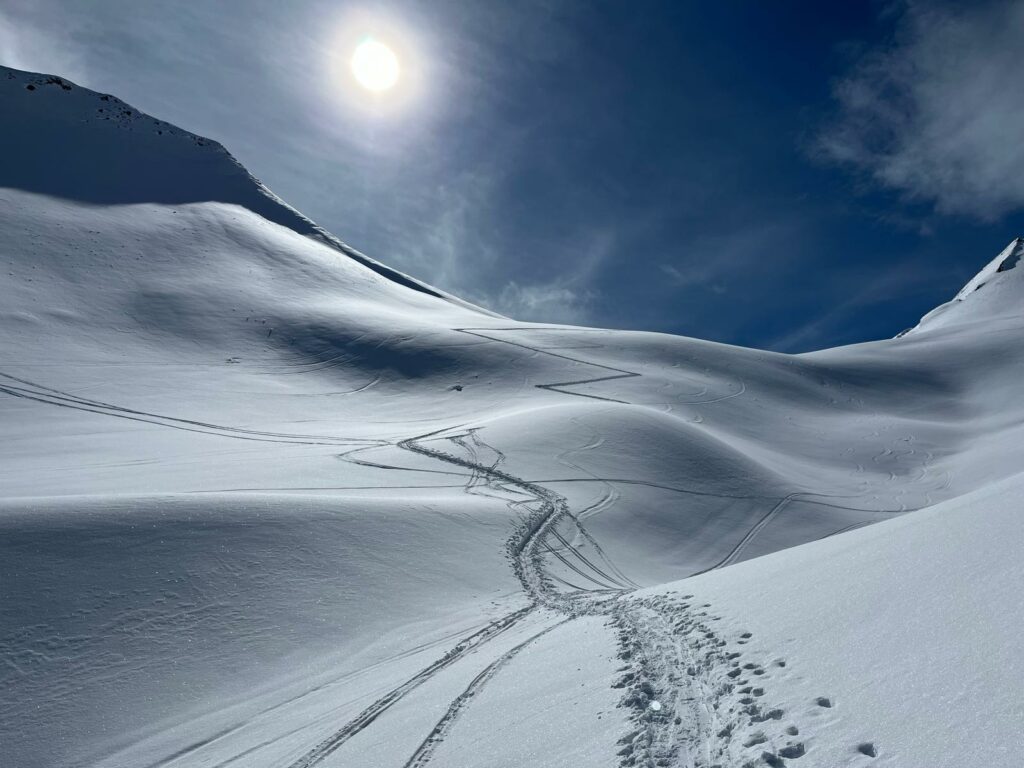 En direction du Col du Mont Rosset