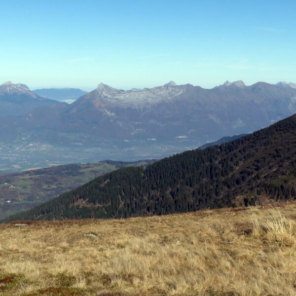 Les Bauges depuis Chapotet