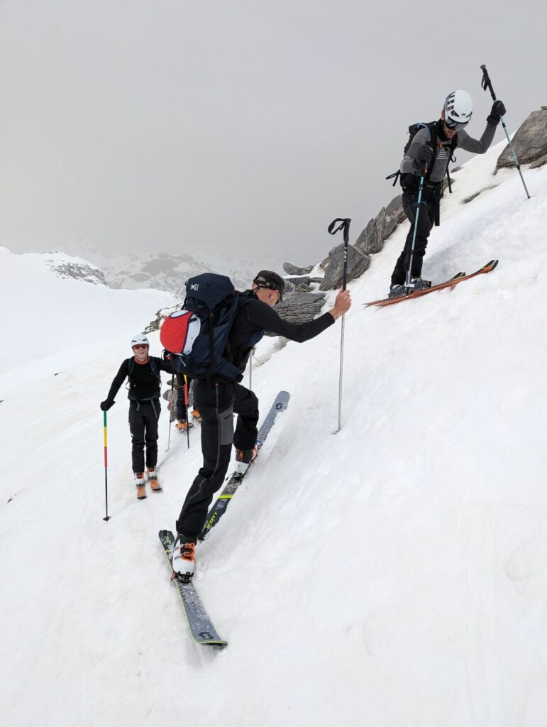 CAF Ouest Lyonnais - ski de randonnée en Vanoise- Conversion dans la Réchasse