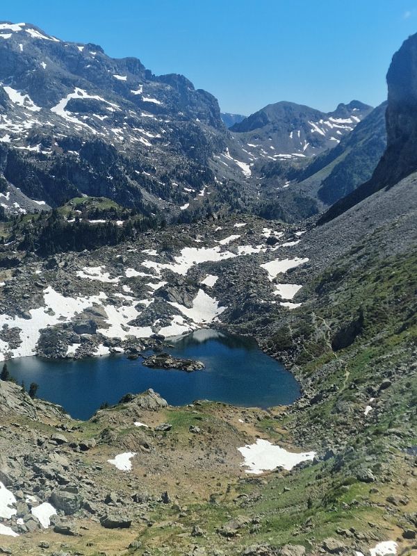 Randonnée pédestre - Belledonne-lac merlat depuis sommet du Grand Colon-club alpin ouest lyonnais-juin 2026