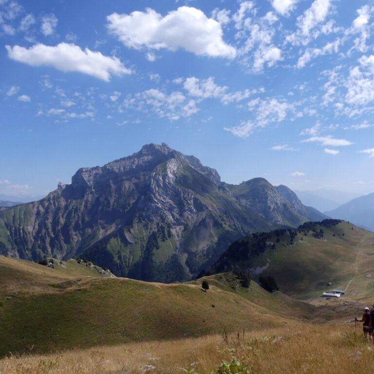 Rando-Talamarche 8-Août 2023-descente vers alpages de l Aulp Riant-la Tournette-Club Alpin Ouest Lyonnais