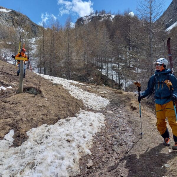 Club Alpin Ouest Lyonnais- Ski de Randonnée dans les écrins. jour 2-descente